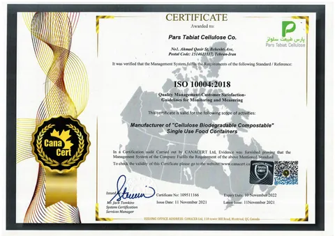ISO 10004:2018 müşteri memnuniyeti izleme belgesi