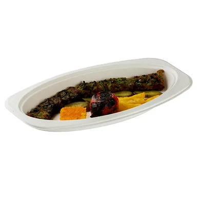 36 cm Derin Oval Tabak, farklı açıdan görünüm