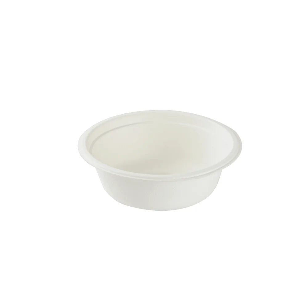 500 ml/17 oz Kase, şeker kamışı küspesinden (bagas) üretilmiş tek kullanımlık kap