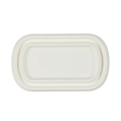 800 ml 2 Bölmeli Kutu (Kapak), şeker kamışı küspesinden (bagas) üretilmiş tek kullanımlık kap